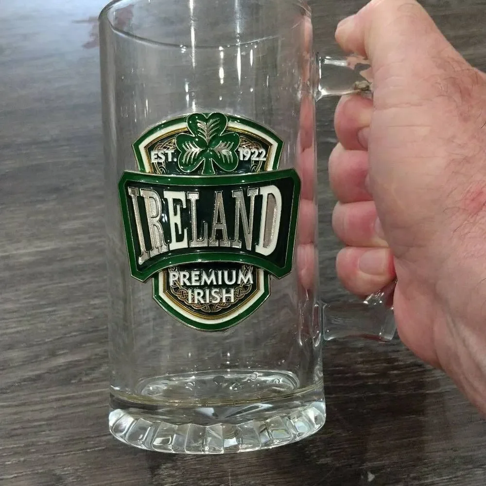 Ireland Premium Irish 16oz Glass Beer Mug